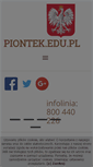 Mobile Screenshot of piontek.edu.pl